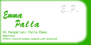 emma palla business card